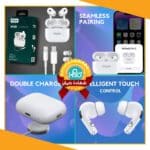 سماعه ايربود PRO 2 اصلية شركة سينسور وعزل ضوضاء ضمان 12 شهر FDY HB-A05