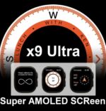 ⁦ساعة ذكية X9 الترا سمارت بشاشة سوبر اموليد 2.02 بوصة متوافقة مع تطبيق ويرفيت برو لنظامي iOS واندرويد مقاومة للماء بمعيار Ipx67 (لون اسود)⁩ - الصورة ⁦7⁩